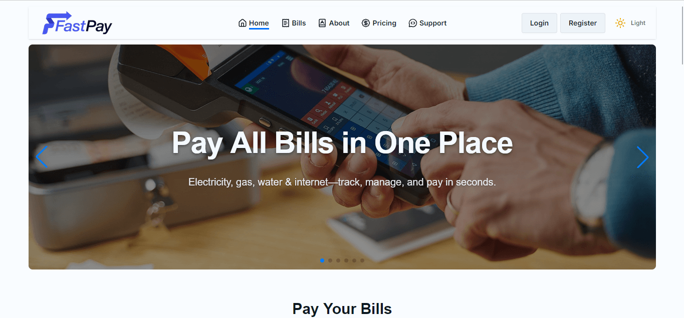 FastPay — Utility bill management